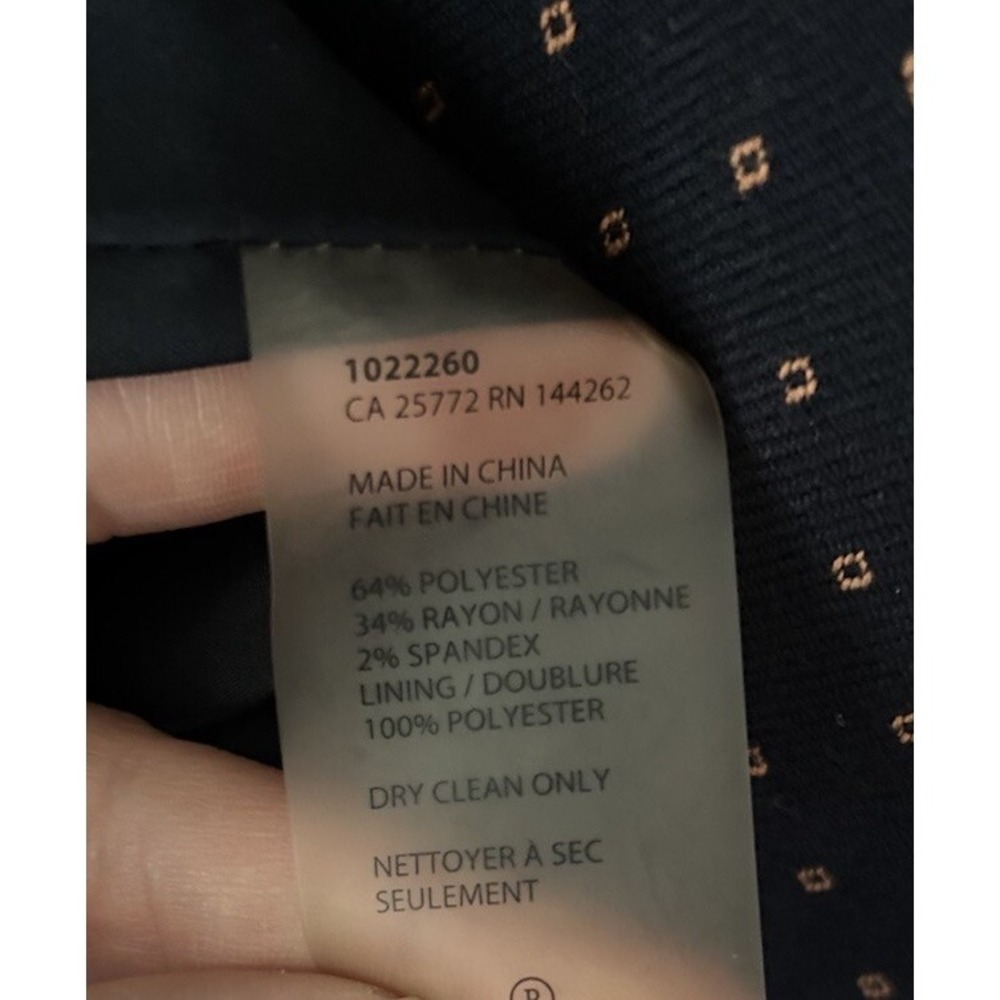 Women's Dex The Suit Shop New York Brand Dress Navy Pockets Size M A Line - Picture 5 of 9